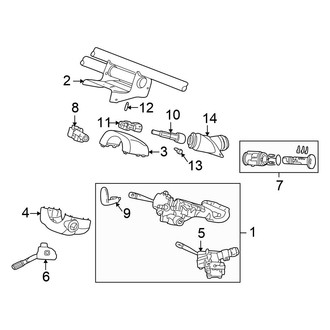 Chrysler OE - Steering Column - Shaft & Internal Components