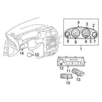 Chrysler OE - Instrument Panel - Cluster & Switches