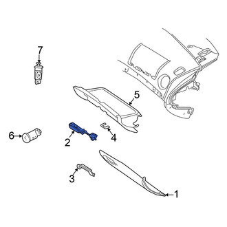 Chrysler OE - Front Glove Box Latch