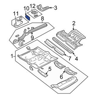 Chrysler OE - Left Frame Rail End