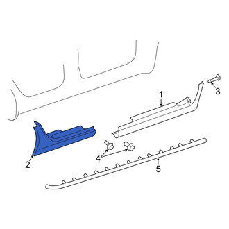 Chrysler OE - Rear Right Rocker Panel Guard