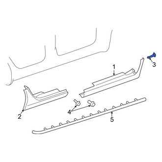 Chrysler OE - Rocker Panel Molding Rivet