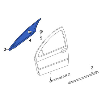 Chrysler OE - Front Left Door Reveal Molding