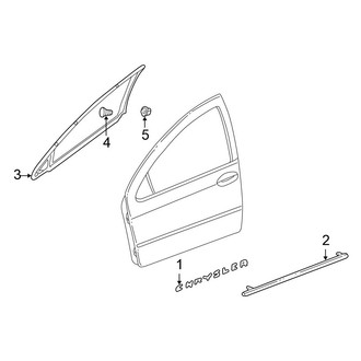Chrysler OE - Front Door - Exterior Trim