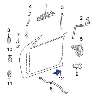 Chrysler OE - Front Left Door Check