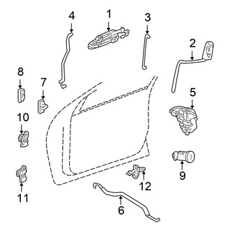 Chrysler OE - Front Door - Lock & Hardware