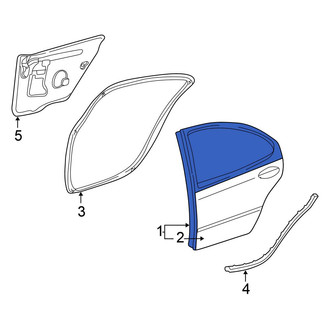 Chrysler OE - Rear Right Door Shell