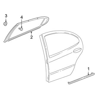 Chrysler OE - Rear Door - Exterior Trim