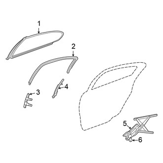 Chrysler OE - Rear Door - Glass & Hardware