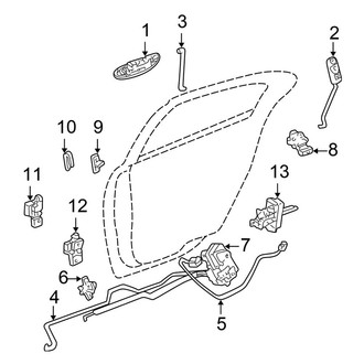 Chrysler OE - Rear Door - Lock & Hardware