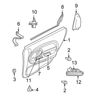 Chrysler OE - Rear Door - Interior Trim
