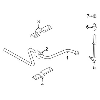 Chrysler OE - Rear Suspension - Stabilizer Bar & Components