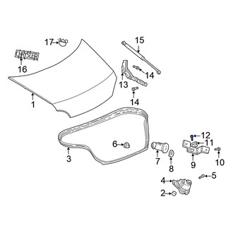 Chrysler OE - Trunk Open Warning Switch Screw
