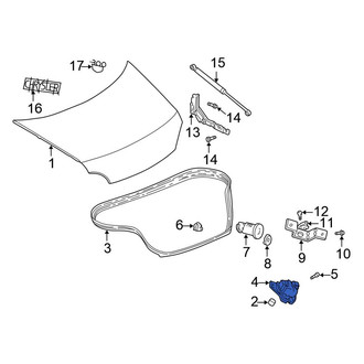 Chrysler OE - Rear Deck Lid Latch
