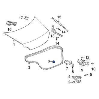 Chrysler OE - Rear Deck Lid Striker