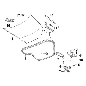 Chrysler OE - Trunk Lid - Exterior Trim