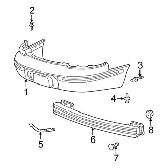 Chrysler OE - Rear Bumper - Bumper & Components