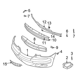 Chrysler OE - Front Bumper - Bumper & Components (Convertible)