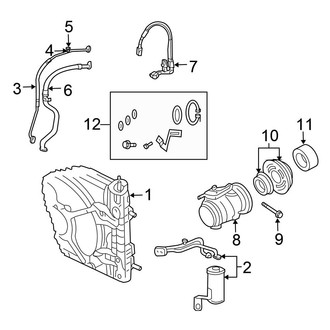 Chrysler OE - Air Conditioner & Heater - Condenser, Compressor & Lines (Convertible 8 / E / G / S Engine VIN Character)