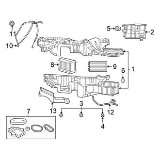 Chrysler OE - Air Conditioner & Heater - Evaporator & Heater Components (Convertible)