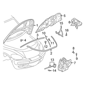 Chrysler OE - Hood & Components (Convertible)