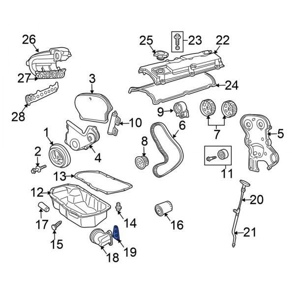 Engine Oil Filter Adapter Gasket