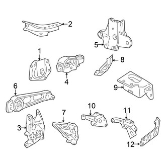 Chrysler OE - Engine / Transaxle - Engine & Transmission Mounting (Convertible)