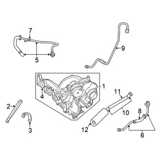 Chrysler OE - Engine / Transaxle - Turbocharger & Components (Convertible 8 / E / G / S Engine VIN Character)