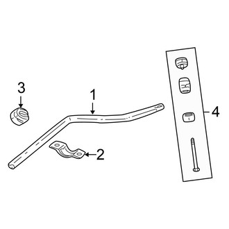 Chrysler OE - Front Suspension - Stabilizer Bar & Components (Convertible)