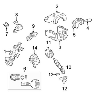 Chrysler OE - Steering Column Assembly (Convertible)