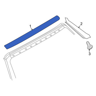 Chrysler OE - Front Upper Windshield Molding