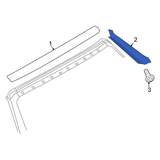Chrysler OE - Front Left Windshield Molding