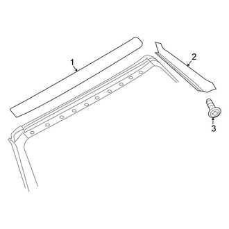 Chrysler OE - Windshield - Reveal Moldings (Convertible)