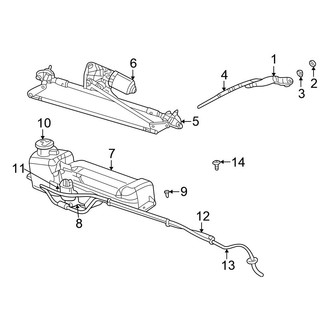 Chrysler OE - Windshield - Wiper & Washer Components (Convertible)