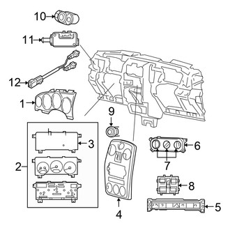 Chrysler OE - Instrument Panel - Cluster & Switches (Convertible)