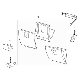 Chrysler OE - Instrument Panel - Glove Box (Convertible)
