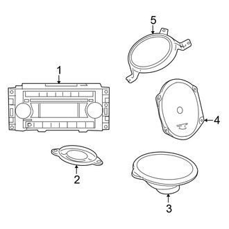 Chrysler OE - Instrument Panel - Sound System (Convertible)