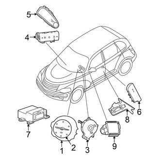 Chrysler OE - Restraint Systems - Air Bag Components (Convertible)