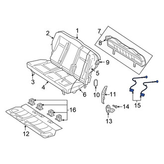 Chrysler OE - Rear Folding Seat Latch