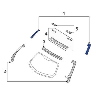 Chrysler OE - Left Body A-Pillar