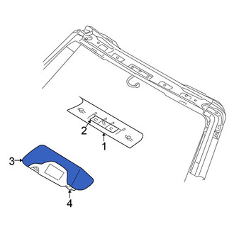 Chrysler OE - Left Sun Visor