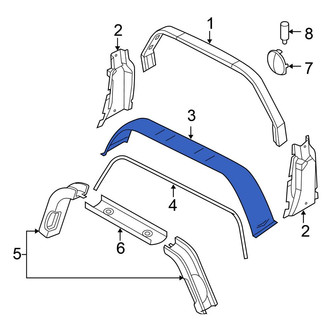 Chrysler OE - Upper Roll Bar Trim Panel