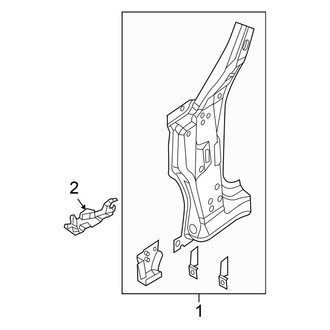 Chrysler OE - Pillars, Rocker & Floor - Hinge Pillar (Convertible)