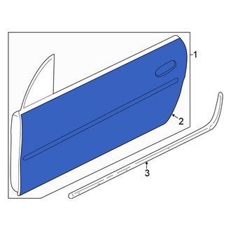 Chrysler OE - Front Left Outer Door Outer Panel