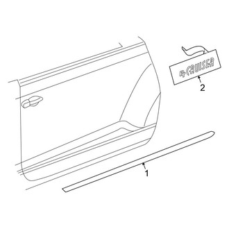 Chrysler OE - Front Door - Exterior Trim (Convertible)