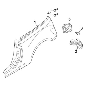 Chrysler OE - Quarter Panel & Components (Convertible)