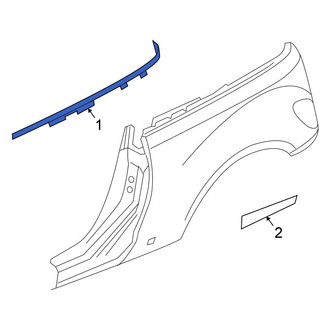 Chrysler OE - Rear Right Quarter Panel Molding