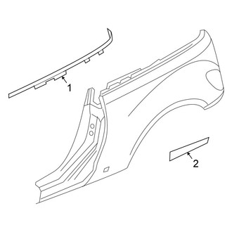Chrysler OE - Quarter Panel - Exterior Trim (Convertible)