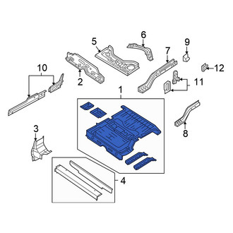 Chrysler OE - Rear Floor Pan
