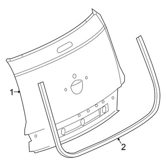 Chrysler OE - Trunk Lid - Gate & Hardware (Convertible)